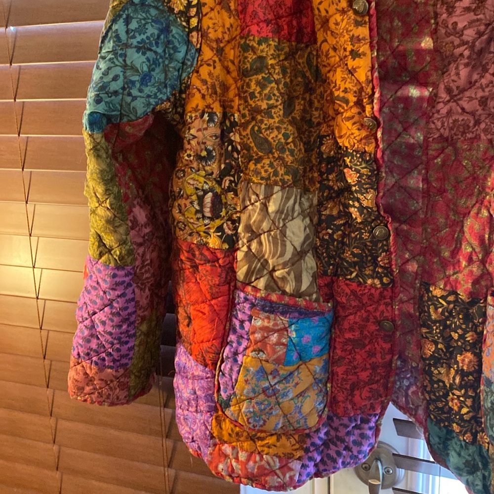 Reversible Patchwork Silk Jacket - Picture 2 of 8
